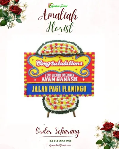Bunga Papan Congratulation di Debong Tengah